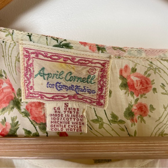 Vintage April Cornell Cotton Floral Dress - Picture 3 of 8